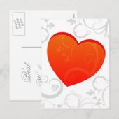 motief van valentijns feestdagenkaart (Voorkant / Achterkant)