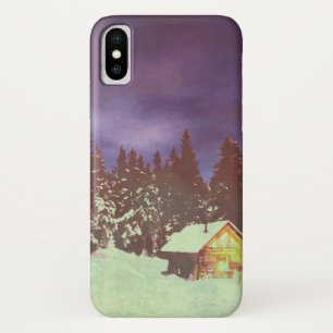 Motief voor Kerstmis winters wonderland iPhone X Hoesje