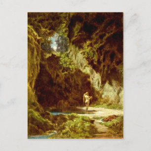 -motief zwemmen Nymph Briefkaart