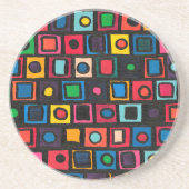 Motif 1 - Dessous de verre de grès (Devant)