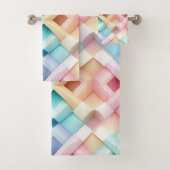 Motif 3D Abstrait couleur pastel (En situation)