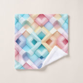 Motif 3D Abstrait couleur pastel (Gant de toilette)