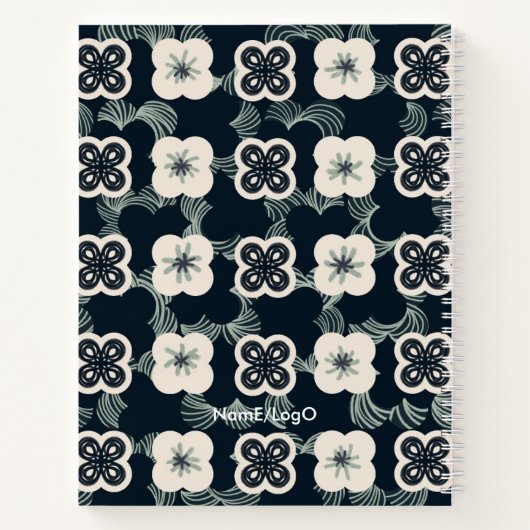 motif_5_flower_1 carnet en spirale (Dos)