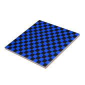 Motif à carreaux bleu et noir (Côté)