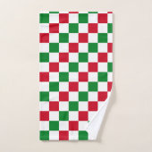 Motif à carreaux de Noël classique (Serviette à main)
