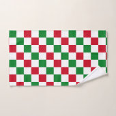 Motif à carreaux de Noël classique (Serviette à main)