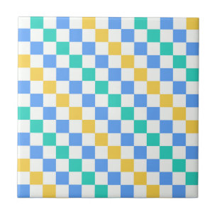 Motif à carreaux diagonaux de jour de plage