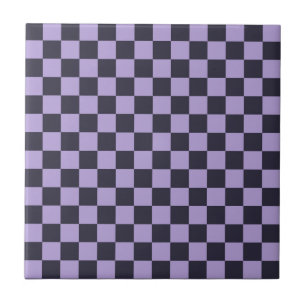 Motif à carreaux en brume de lavande