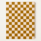 Motif à carreaux marron et beige (Dos)