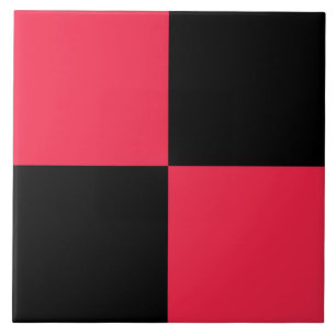 Motif à carreaux noir et canneberge