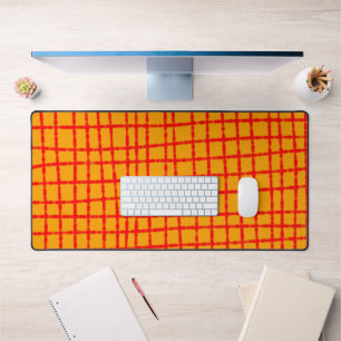 Motif à carreaux orange et rouge Fonctionnel et é