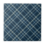 Motif à carreaux pointillés. Gris-bleu. (Devant)