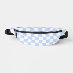 Motif à carreaux rétro bleu pastel et blanc