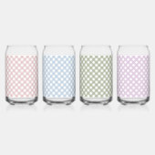 Motif à carreaux rose bleu vert violet pastel pers (Dos)