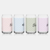 Motif à carreaux rose bleu vert violet pastel pers (Droite)