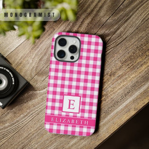 Motif à carreaux rose clair personnalisé