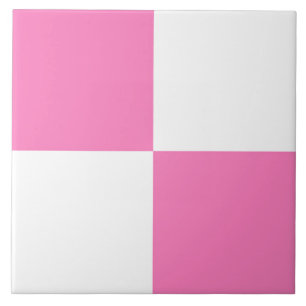 Motif à carreaux rose et blanc