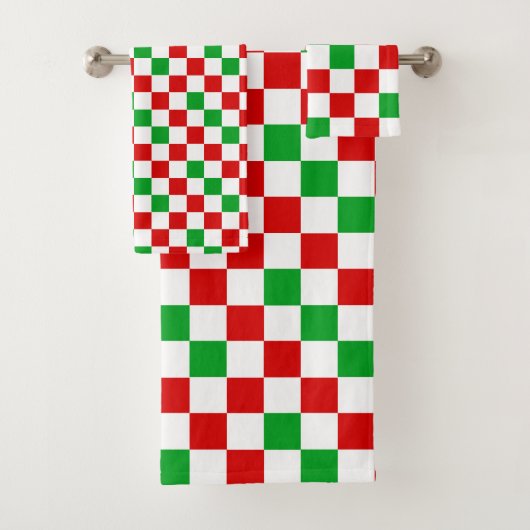 Motif à carreaux rouge blanc vert (En situation)
