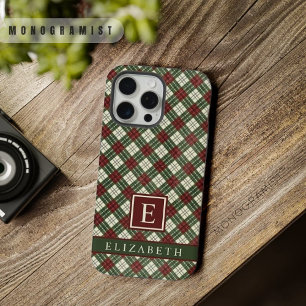 Motif à carreaux rouge vert blanc personnalisable