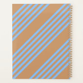 Motif à cinq bandes bleu et brun (Dos)