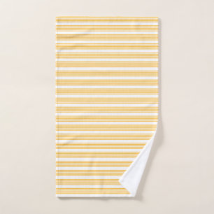 Motif à cinq bandes jaune et blanc ensoleillé