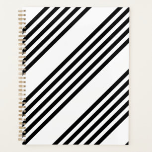 Motif à cinq bandes noir et blanc