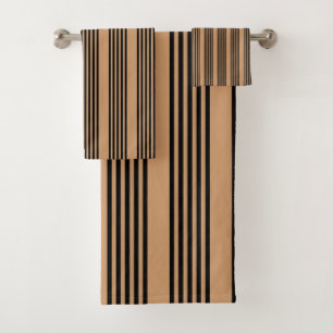 Motif à cinq bandes noir et brun