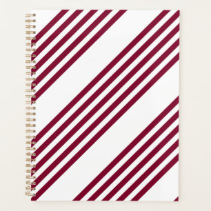 Motif à cinq bandes rouge et blanc bordeaux