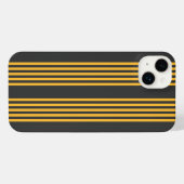 Motif à cinq bandes Sunny jaune et charbon de bois (Verso Horizontal)