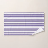 Motif à cinq bandes Ultra violet et blanc (Serviette à main)