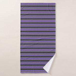 Motif à cinq bandes violet et charbon de bois