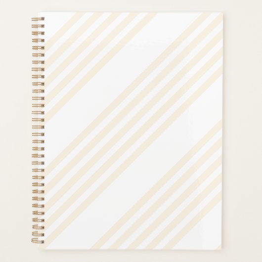 Motif à cinq rayures beige et blanc (Devant)