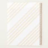 Motif à cinq rayures beige et blanc (Dos)