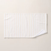 Motif à cinq rayures beige et blanc (Serviette à main)
