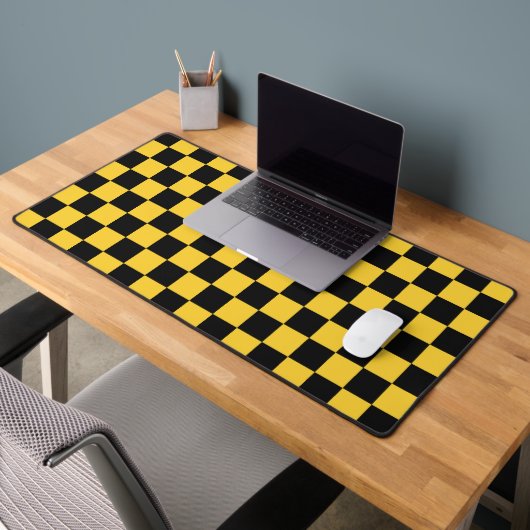 Motif à damier noir et or (Bureau 2)