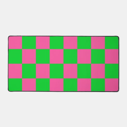 Motif À damiers chèque rose vert (Recto)