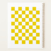 Motif À damiers jaune blanc pour l'organisation (Dos)