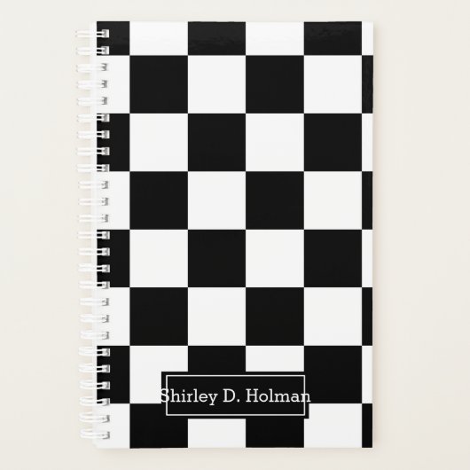 Motif À damiers noir et blanc (Devant)