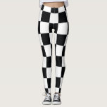 Motif À damiers noir et blanc<br><div class="desc">Leggings Motifs en noir et blanc À damiers</div>