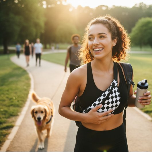 Motif À damiers noir et blanc sophistiqué