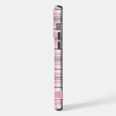 Motif À damiers noir rose personnalisable (Côté gauche)