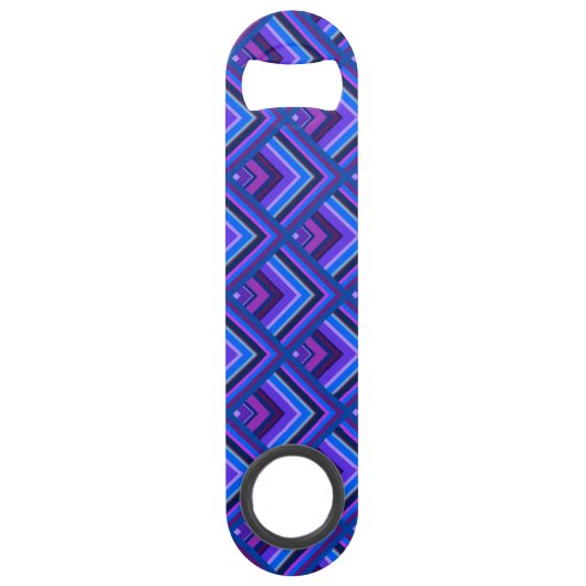 Motif à échelle Bleu et violet (Devant)