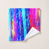 Motif à éclats de couleur (Gant de toilette)