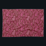Motif à feuilles tropicales de Bourgogne et rose<br><div class="desc">Fun Bourgogne et rose Floral Tropical Simple et Elégant Motif feuille. Ce motif moderne fait un imprimé mignon pour les amoureux de la nature printanière.</div>