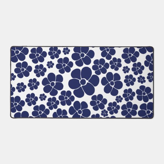 Motif à fleurs - Bleu et Blanc (Recto)