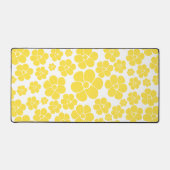 Motif à fleurs - Citron jaune et blanc (Recto)