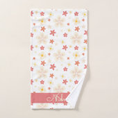 Motif à fleurs de printemps rose (Serviette à main)