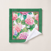 Motif à fleurs d'Hydrangeas (Gant de toilette)