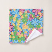 Motif à fleurs du printemps été 60s (Gant de toilette)