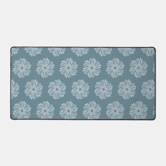 Motif à fleurs en bleu et blanc (Recto)